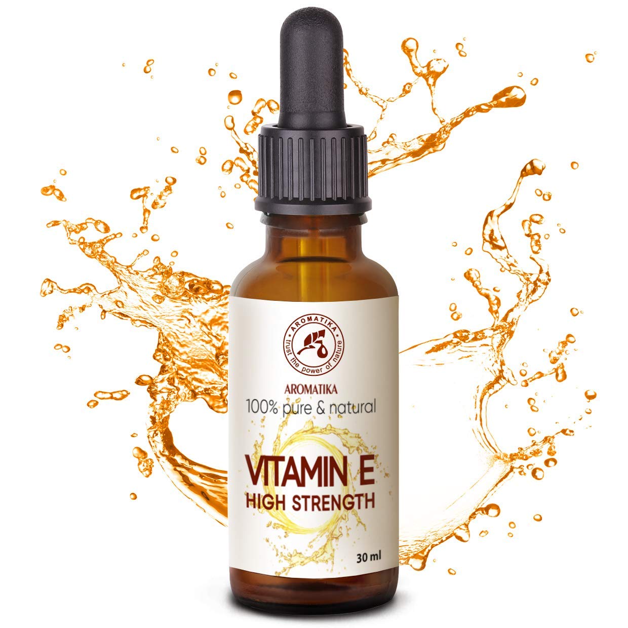 Vitamina E Altamente Concentrata 50ml - Gocce di Vitamina E - Base Cosmetica - Naturale - Vitamina E per la Cura della Pelle - Viso - Capelli - Bellezza