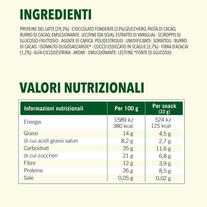 Enervit, Enerzona Protein Snack 40-30-30 Variety Pack 5pz Cioccolato/arancia + 5pz Salty Caramel, Barrette Proteiche per Dieta a Zona con Proteine del Latte e Fibre, Senza Olio di Palma