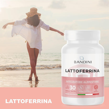 Bandini® LATTOFERRINA 200 Immuno - 200 MG di Lactoferrina per CAPSULA (60 capsule) – Integratore alimentare ad alto dosaggio con Vitamina C - Antiossidante naturale per il Sistema Immunitario