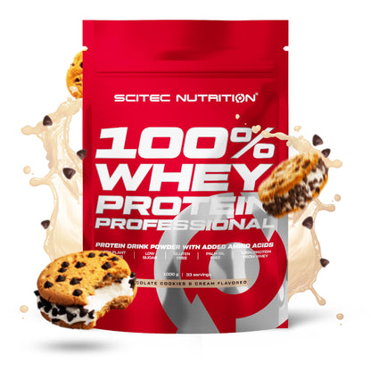 Scitec Nutrition 100% Whey Protein Professional - Potenziato con aminoacidi extra ed enzimi digestivi - Senza glutine - Senza olio di palma, 2.35 kg, Cioccolato