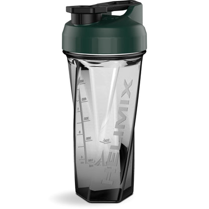 HELIMIX 1,5 Vortex Blender Shaker bottiglia contiene fino a 828 ml | Nessuna palla o frusta | Prodotto negli Stati Uniti | Portatile pre allenamento Proteine del siero di latte shaker tazza | Mescola