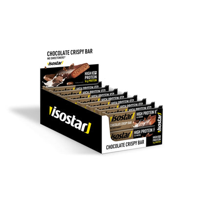 Isostad Barrette High Protein 30 gusto Chocolate Crispy, bars proteiche per lo sport – 16 confezioni x 55g