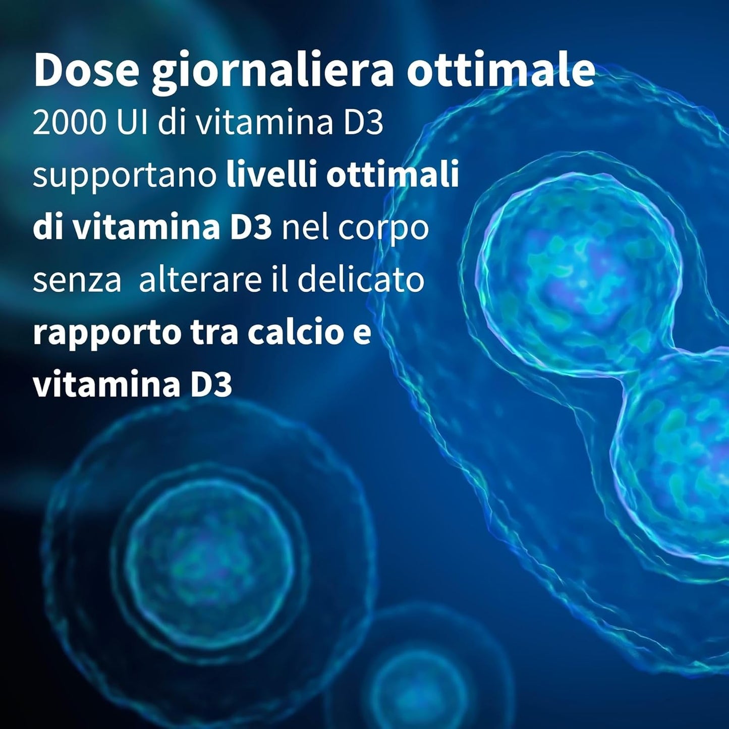 Vitamina D3 ad alto dosaggio 2000 UI, 50 μg, 365 compresse (1 Anno), Integratore per Difese Immunitarie, Ossa, Denti & Muscoli - Igennus