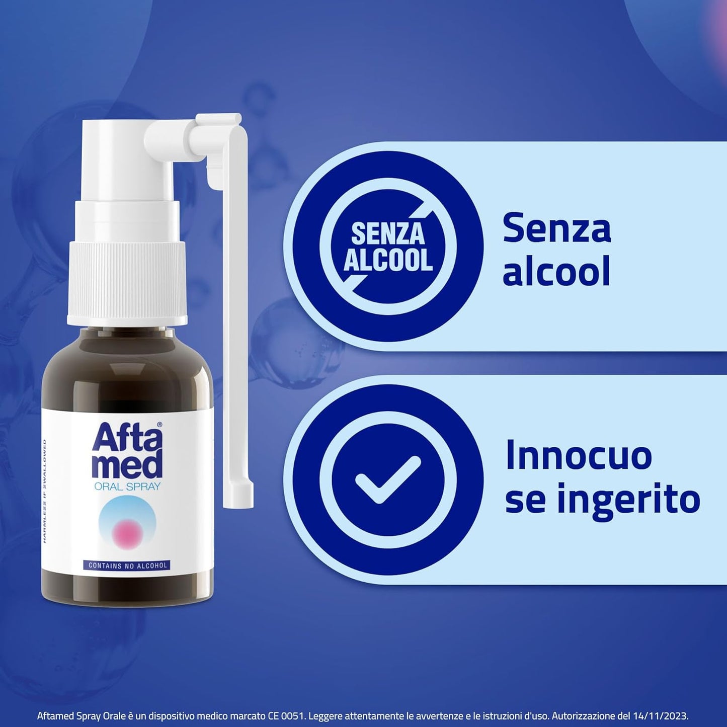 Aftamed Spray indicato per Afte, Stomatiti Aftose, Lesioni del cavo orale - Flacone da 20ml