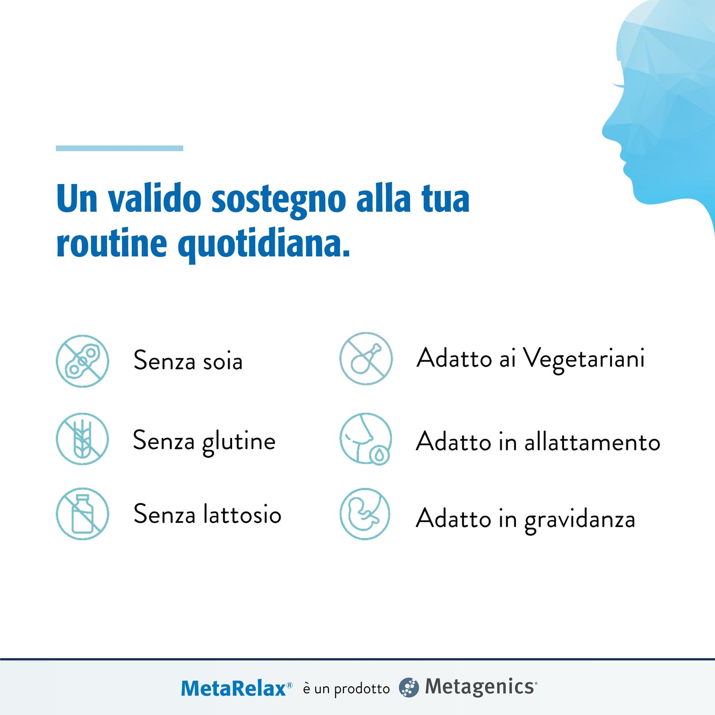 Metagenics - MetaRelax, In Situazioni di Stress, Stanchezza e Tensione Muscolare - 45 Compresse