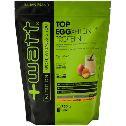 Top Eggxellent Protein - Integratore di Proteine dell'Albume dell'Uovo - Formato: Doypack 750 g - Gusto: Cacao