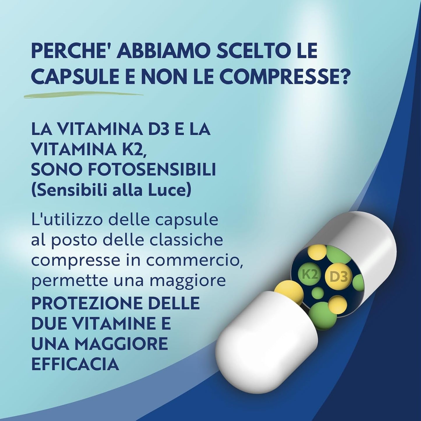 Vitamina D3 K2 240 Capsule (8 Mesi), Vitamin D3 2000 UI + 100 µg Vitamina K, Supporta Ossa, Articolazioni e Sistema Immunitario, Vit D3 Menachinone