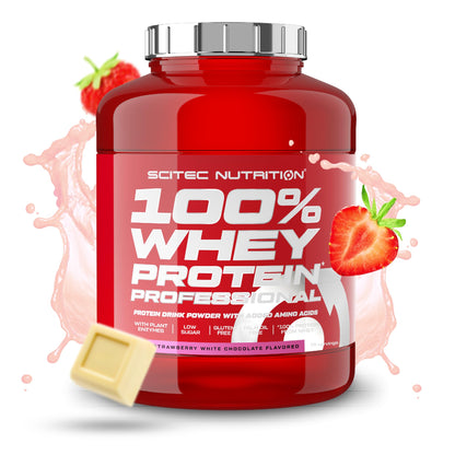 Scitec Nutrition 100% Whey Protein Professional - Potenziato con aminoacidi extra ed enzimi digestivi - Senza glutine - Senza olio di palma, 2.35 kg, Cioccolato