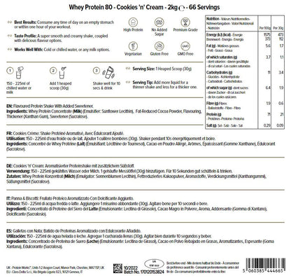 THE PROTEIN WORKS Proteine Whey 80 (Concentrate) In Polvere | 82% Di Proteine | Frullato Proteico Povero Di Zuccheri | Caramello Salato Intenso | 500g