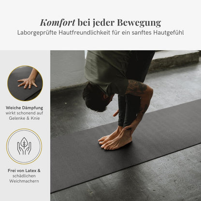 Lotuscrafts Tappetino Yoga Antiscivolo Professionale Mudra Studio XL - Materassino Yoga Antiscivolo per Principianti e Avanzati - Tappeto Yoga Professionale - Yoga Mat