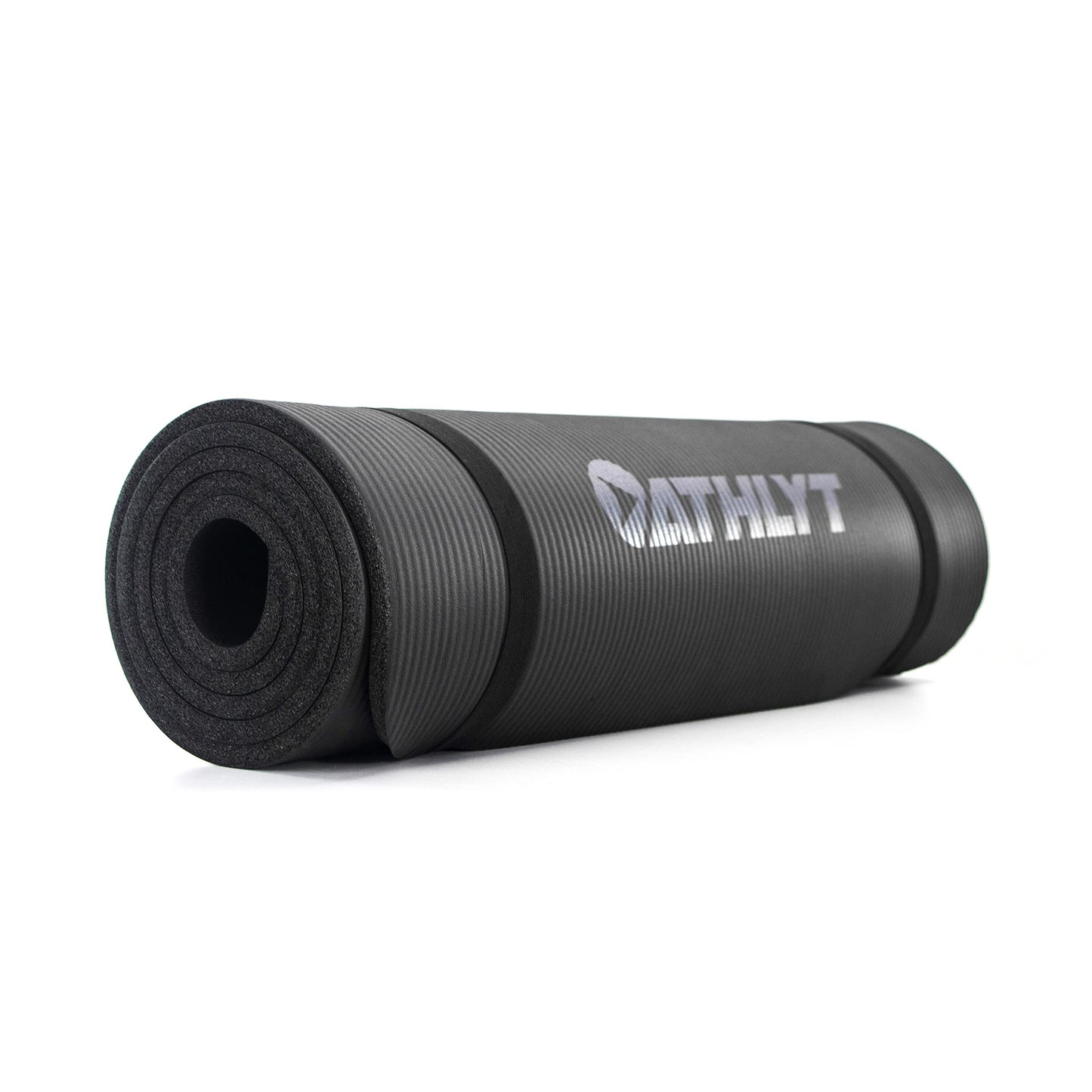 Athlyt - Fitness Mat, Black, 183 x 60 cm