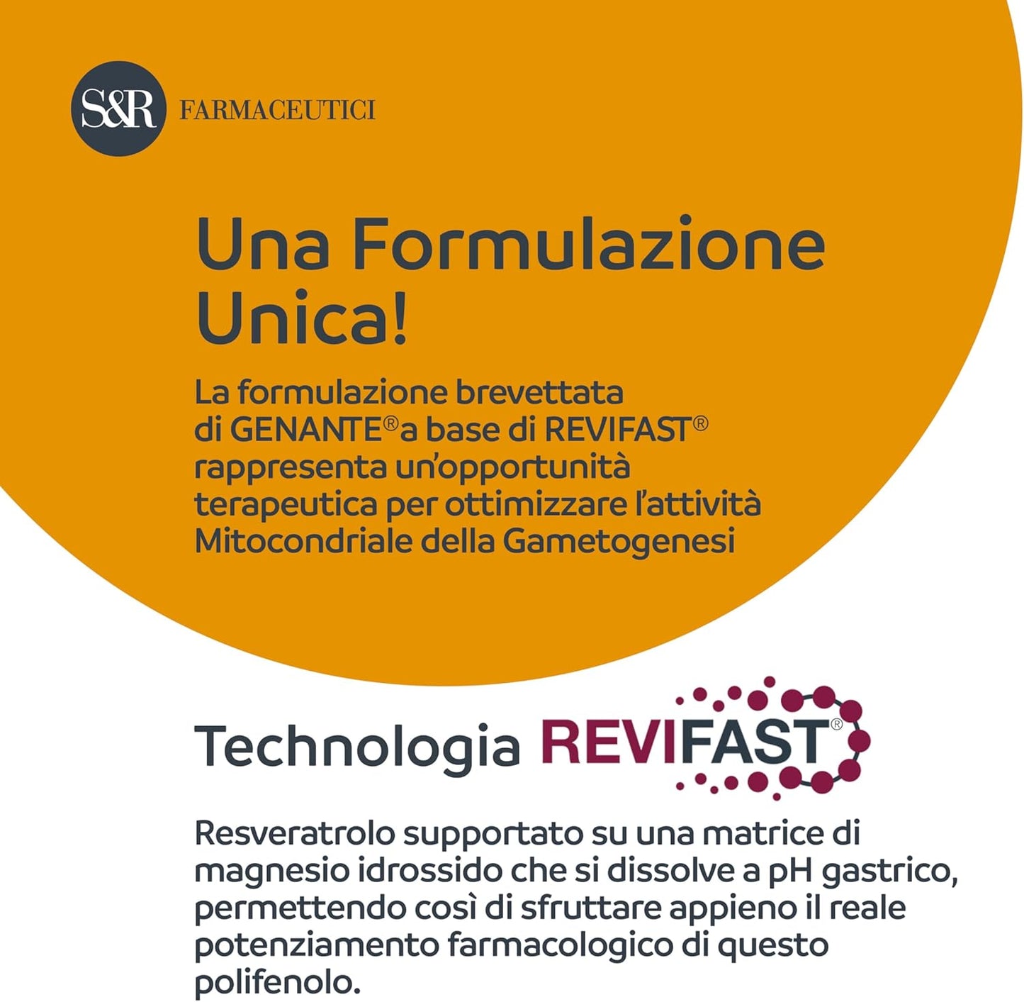 S&R Farmaceutici | Genante - Integratore alimentare specifico per la Fertilità, per la Donna e l'Uomo. Formula Brevettata con Revifast - 30 compresse da 500 mg