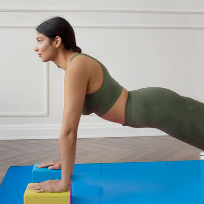 BalanceFrom Tappetino pieghevole a tre pieghe spesso 5,1 cm con manici per il trasporto di MMA, ginnastica e palestra di casa