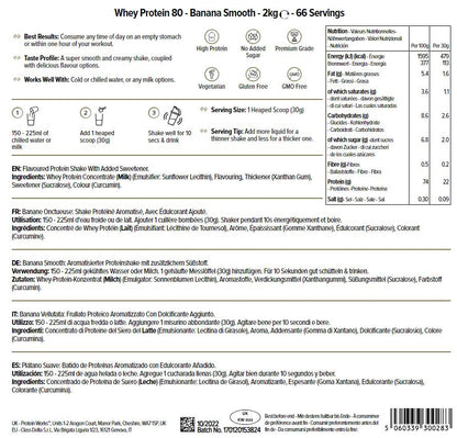 THE PROTEIN WORKS Proteine Whey 80 (Concentrate) In Polvere | 82% Di Proteine | Frullato Proteico Povero Di Zuccheri | Caramello Salato Intenso | 500g