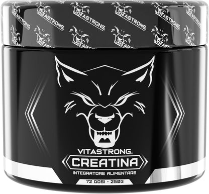 Creatina Monoidrato SOLO 100% CREAPURE® | Vitastrong Creatina in Polvere Pura | Fine e Solubile | per Sviluppo Massa Muscolare e Preworkout