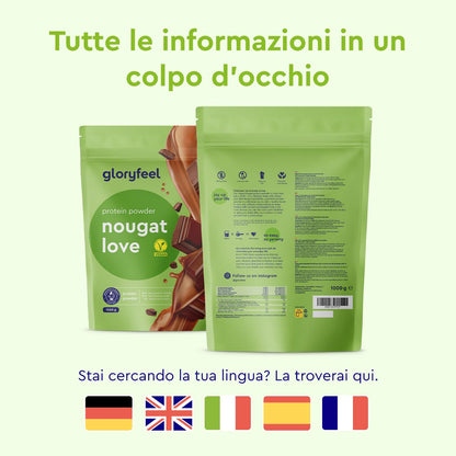 Proteine in Polvere Vegane 1 kg, 22 g Proteine, Gusto Vaniglia, Proteine Vegetali Isolate in Polvere di Pisello, Fagiolo e Girasole, Aumento e Crescita Muscolare*, senza Glutine, Zucchero e Lattosio