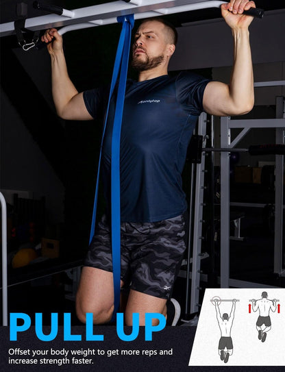 Vexloria Set di Bande Elastiche - Fasce Elastiche per Pull-Up, Crossfit, Fitness & Yoga | Cinture per l'esercizio, Cinture da workout con Differenti Livelli di Resistenza