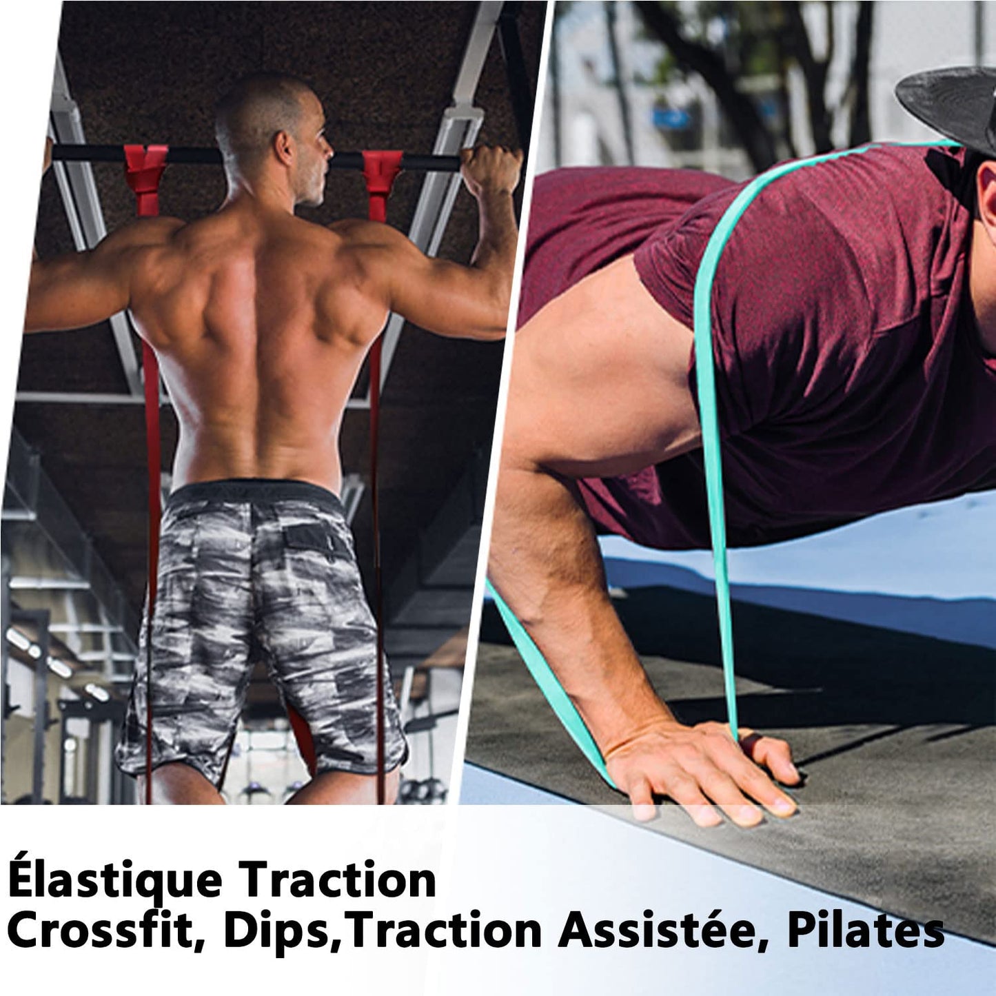 PROIRON Bande di Resistenza - Pull UP Bande - Bande Elastiche Fitness, Loop Bands Corpo Stretching, Powerlifting, Resistenza di Addestramento