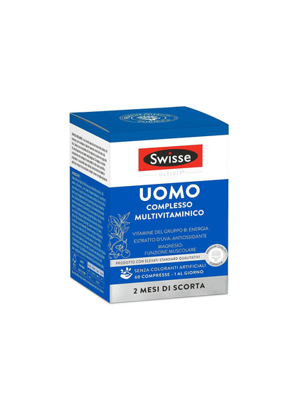 Swisse Multivitaminico Uomo 50+ - 30 Compresse - Integratore multivitaminico per uomo con vitamine, minerali ed erbe naturali