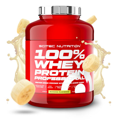 Scitec Nutrition 100% Whey Protein Professional - Potenziato con aminoacidi extra ed enzimi digestivi - Senza glutine - Senza olio di palma, 2.35 kg, Cioccolato