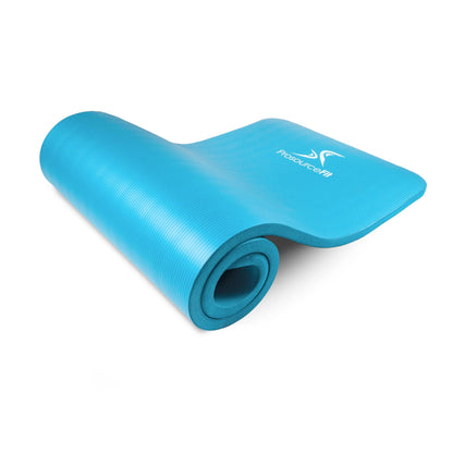 ProsourceFit Extra Thick Yoga and Pilates Mat ½” (13mm) or 1" (25mm), 71-inch Long High Density Exercise Mat with Comfort Foam and Carrying Strap