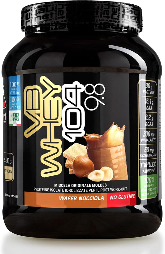 NET Integratori VB WHEY 104 9.8-wafer nocciola - 450 g