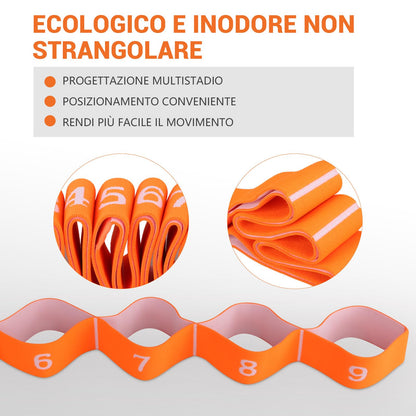 Elastico Fasce di Resistenza, Fitness Elastici e bande Yoga Stretching Band Ceinture Elastiche Cinghia Elastica