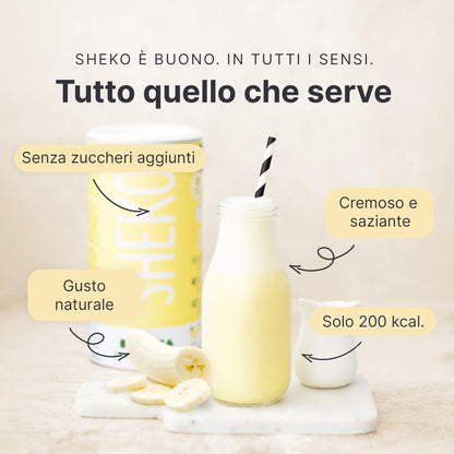 Sheko Frullato proteico al gusto Caffè - integratori per dimagrire con 200 Kcal - 25 dosi di Pasti sostitutivi dimagranti per barattolo