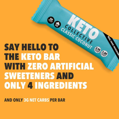 Keto Collective Barrette Cheto | Caramello Salato | 15 x 40g | 2,5g carboidrati netti | Low Carb | Ingredienti Naturali