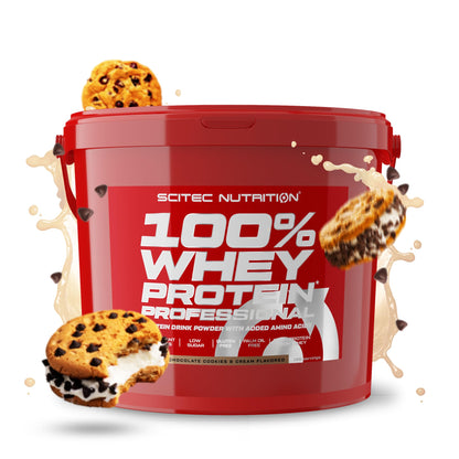 Scitec Nutrition 100% Whey Protein Professional - Potenziato con aminoacidi extra ed enzimi digestivi - Senza glutine - Senza olio di palma, 2.35 kg, Cioccolato