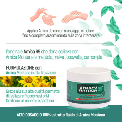 ARNICA 99 Arnica Per Cavalli Uso Umano (BARATTOLO 500ML) Arnica Extra Forte e Intensa crema riscaldante muscoli e Articolazioni sportiva,pomata per massaggi antinfiammatoria forte