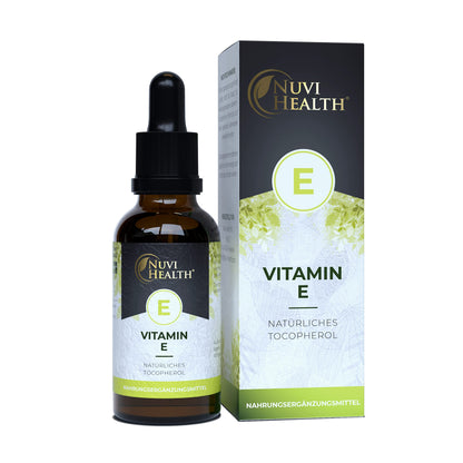 Vitamina E - 100 I.E - 500 gocce = 50 ML - Premium: D-alfa-tocoferolo bioattivo naturale dai semi di girasole - Altamente dosato - Vegan