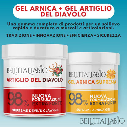 Artiglio del Diavolo Extra Forte Gel al 98%, Pomata Artiglio del Diavolo Formula Naturale e Professionale per Massaggi a Muscoli e Articolazioni (550 ML)