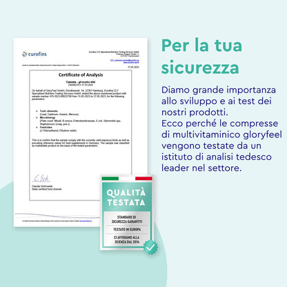 Multivitaminico Completo, Integratore Vitamine 450 Compresse Scorta per più di 1 Anno, Integratore Multivitaminico, Multivitamine e Minerali, con Vitamine A,B,C,D3,E, Calcio, Zinco, Selenio