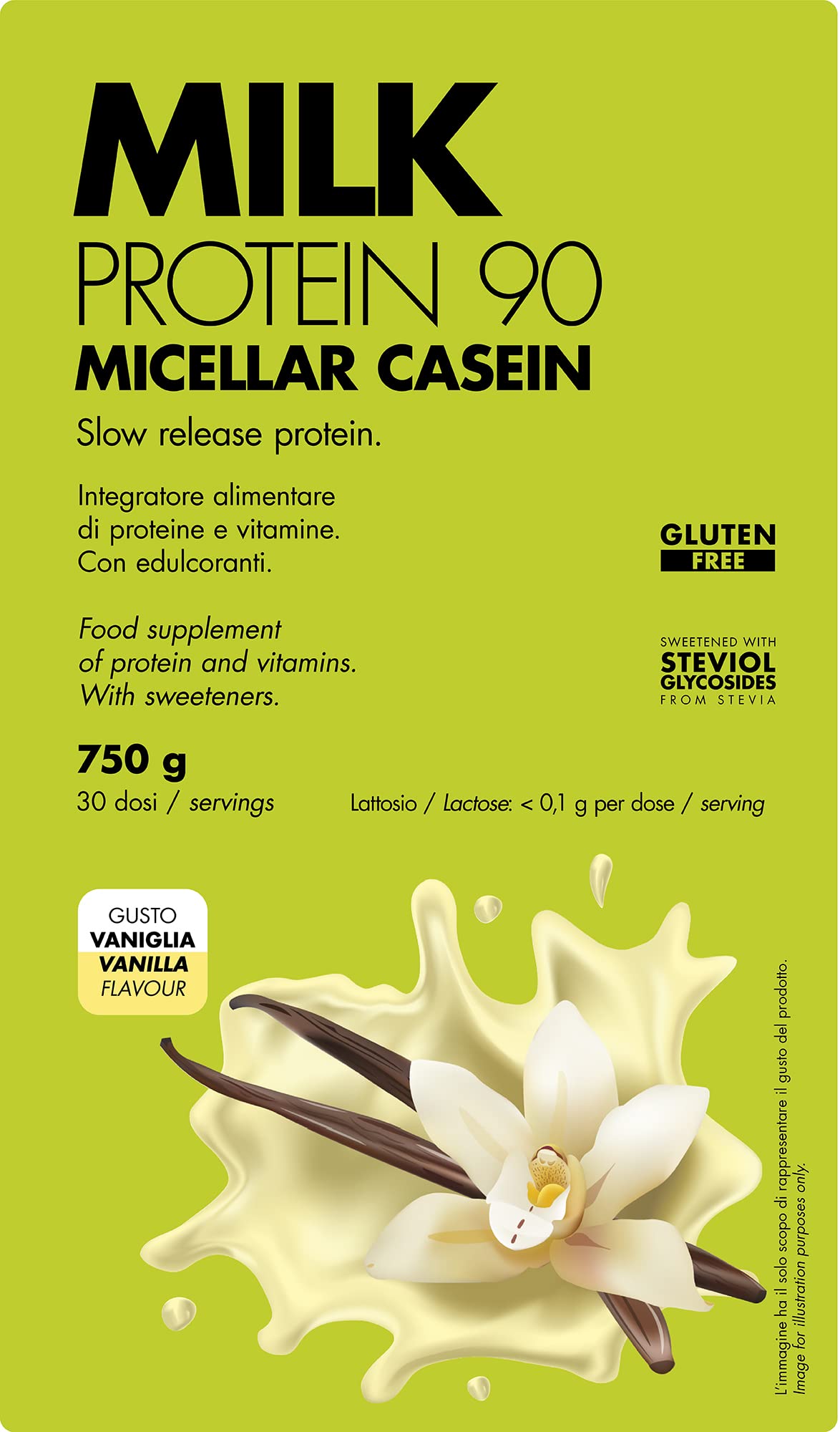 Milk Protein 90 - Proteina a Lento Assorbimento- Formato: 750 g - Gusto: Cacao