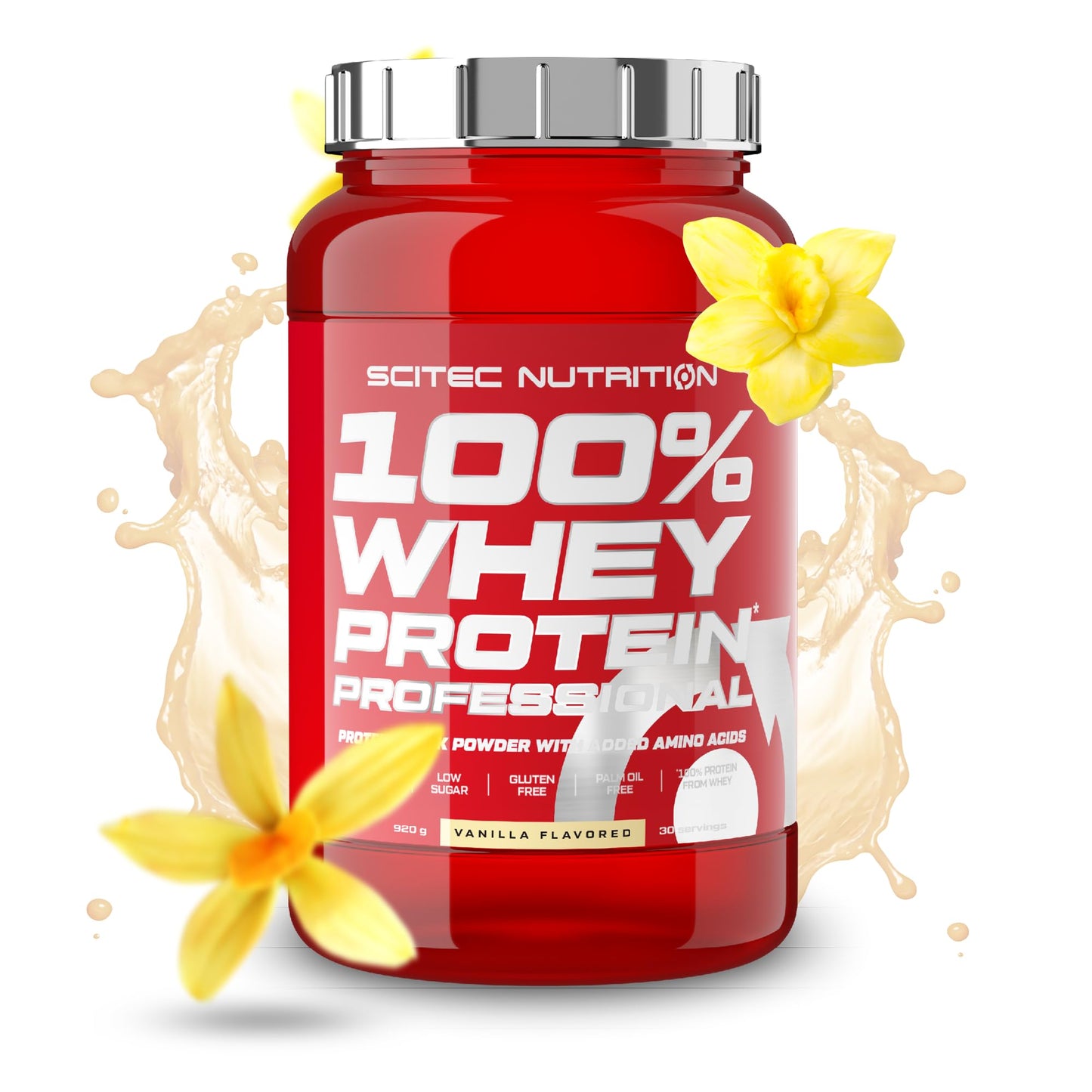 Scitec Nutrition 100% Whey Protein Professional - Potenziato con aminoacidi extra ed enzimi digestivi - Senza glutine - Senza olio di palma, 2.35 kg, Cioccolato