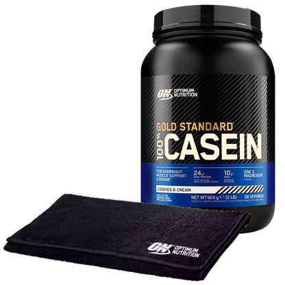 Optimum Nutrition Gold Standard 100% Casein Proteine di Caseina in Polvere a Rilascio Graduale Durante la Notte con Zinco e Magnesio Gusto Crema alla Vaniglia 55 Porzioni 1,82Kg + Shaker