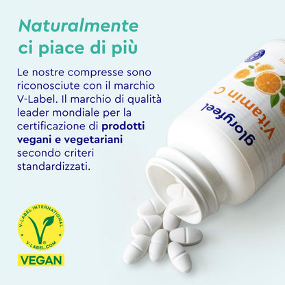 Vitamina C, Acido Ascorbico, Vitamina C 1000mg, 200 Compresse Vegan (6+ mesi), Vitamina C Pura Compresse, Integratore Difese Immunitarie, Vitamin C Concentrata ad Alto Dosaggio