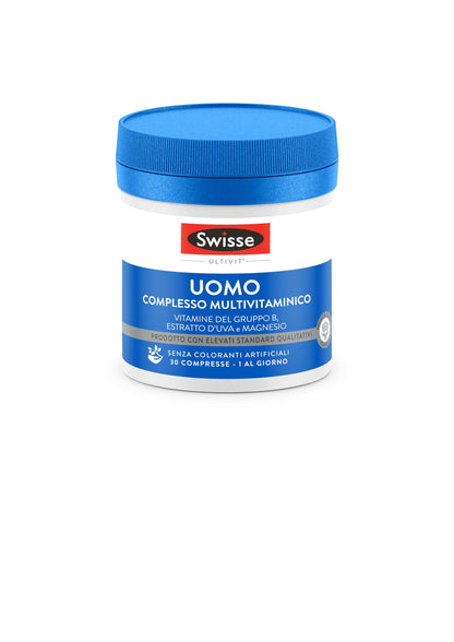 Swisse Multivitaminico Uomo 50+ - 30 Compresse - Integratore multivitaminico per uomo con vitamine, minerali ed erbe naturali