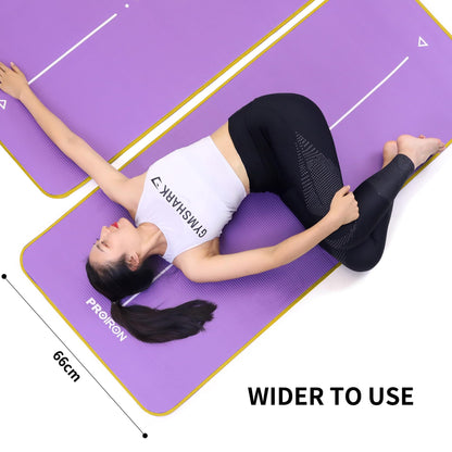 PROIRON Tappetino per Yoga Antiscivolo Spesso 10mm, Tappetino Yoga Extra Morbido, Tappetino Fitness Extra Resistente Agli Strappi, Tappetino da Allenamento per Fitness, Tappetino Sportivo Pilates