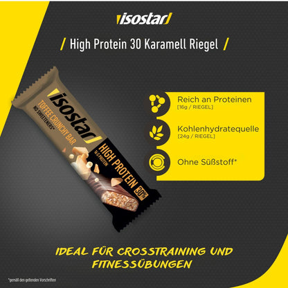 Isostad Barrette High Protein 30 gusto Chocolate Crispy, bars proteiche per lo sport – 16 confezioni x 55g