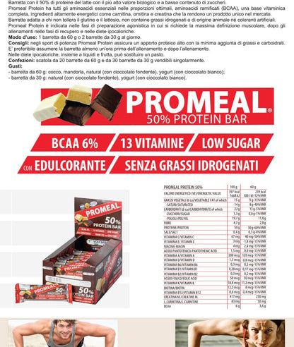 Volchem Promeal Zone 40-30-30, Barretta Proteico-Energetica con Ripartizione di Carboidrati-Proteine-Grassi (40-30-30), Senza Grassi Idrogenati, Scatola da 24 Barrette, Gusto Menta, 1200 g