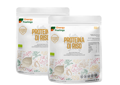 F Energy Feelings Proteine di Piselli in Polvere BIO 1 Kg / 82% Proteine Vegetali/Proteine Vegane Massa Muscolare e Dimagrire/Senza Zuccheri Aggiunti, Lattosio né Glutine