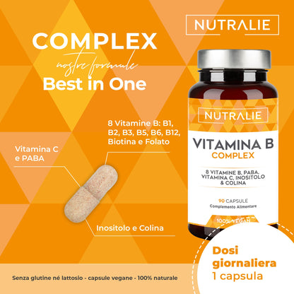 BIOTINA - Crescita Capelli, Unghie e Pelle - Integratore Capelli ad Alto Dosaggio con Zinco Selenio e Vitamine D e E | 120 Capsule Vagane Nutralie