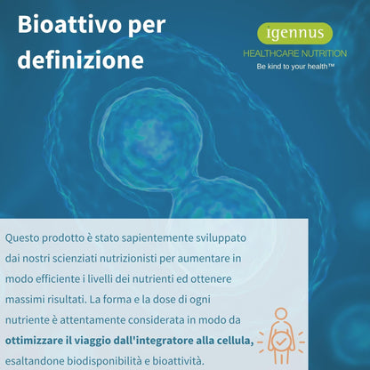 Super B - Vitamina B Complex ad Alto Assorbimento e Rilascio Prolungato,B1,B2,B3,B5 B6,B12, Biotina, Folato e Vitamina C - 60 Compresse Vegane – Igennus