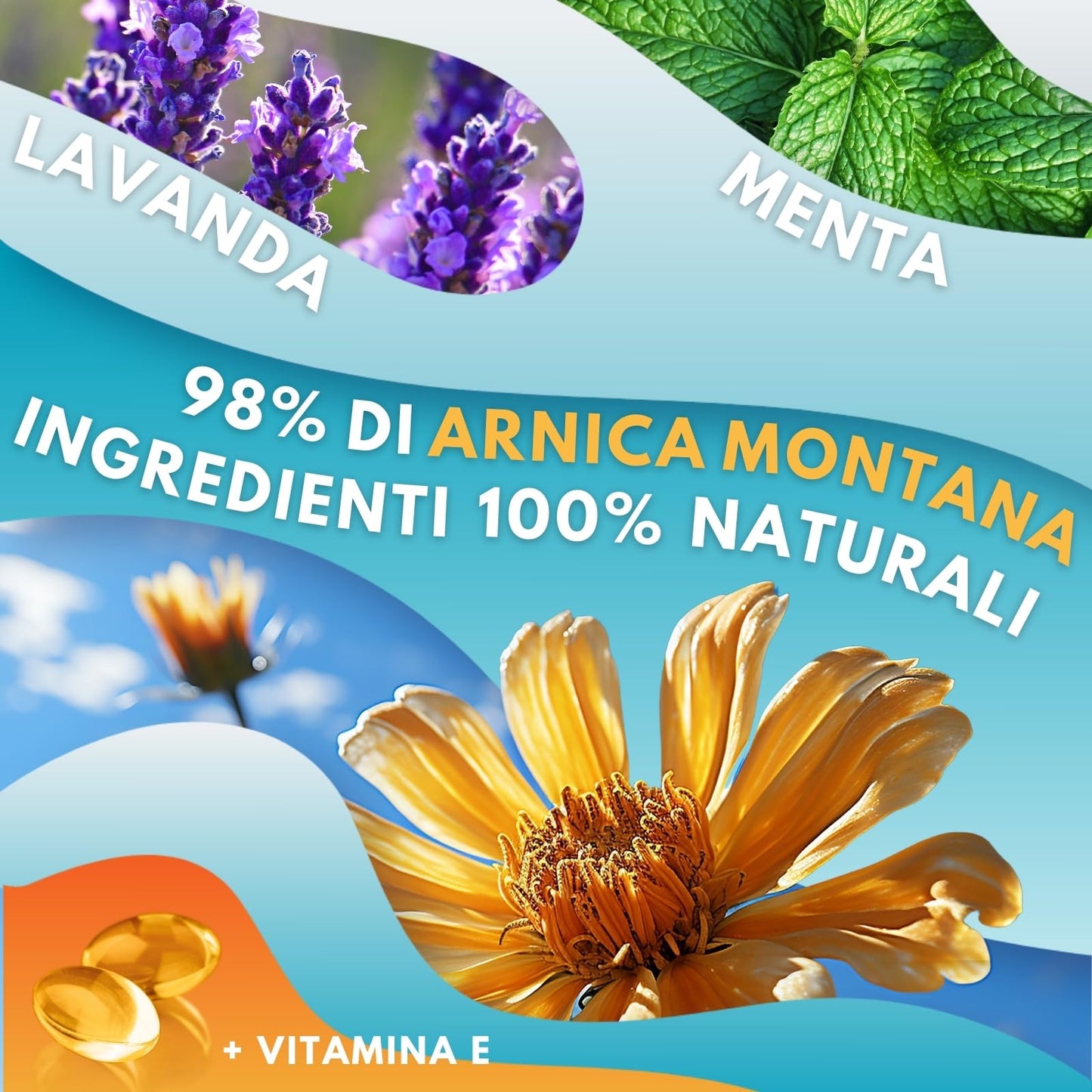 Arnica per Cavalli Uso Umano 98% Formula Naturale Extra Forte, Arnica Gel Forte per Massaggi Locali, 100% Made in Italy 550 ml - BELL'ITALIABIO…