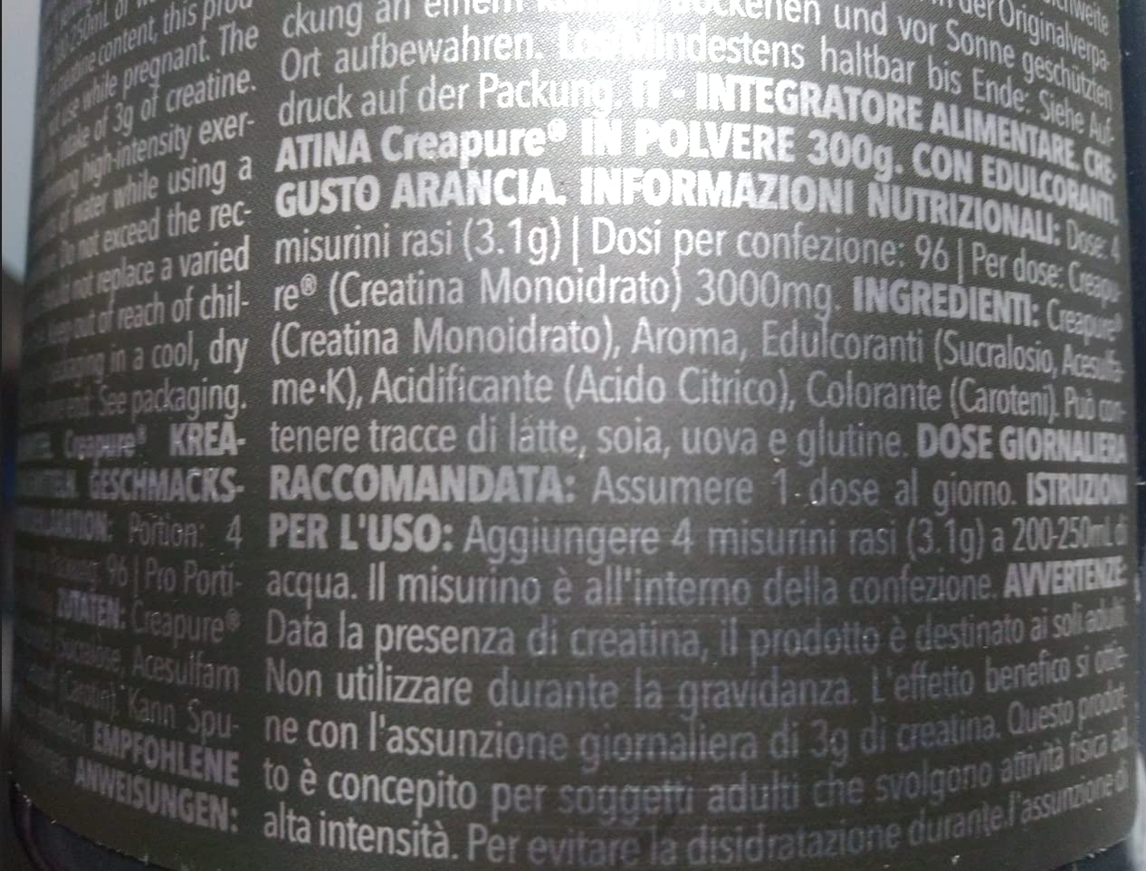 Prozis Creatina Creapure 300 gr - multi gusti (natural)