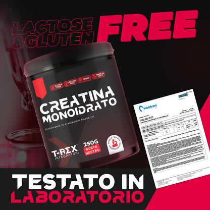 T-Rex Integratori Creatina Micronizzata Monoidrata 100 compresse da 1300mg - Integratore alimentare per massa muscolare e boost energetico pre workout