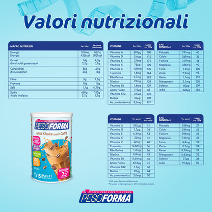 PESOFORMA CHOCO SMOOTHIE, Pasto Sostitutivo per il Controllo del Peso, Smoothie Gustoso che Aiuta a Rimettersi in Forma, Ricco in Proteine e Fibre, Solo 205 Calorie, 20 pasti, 540 gr