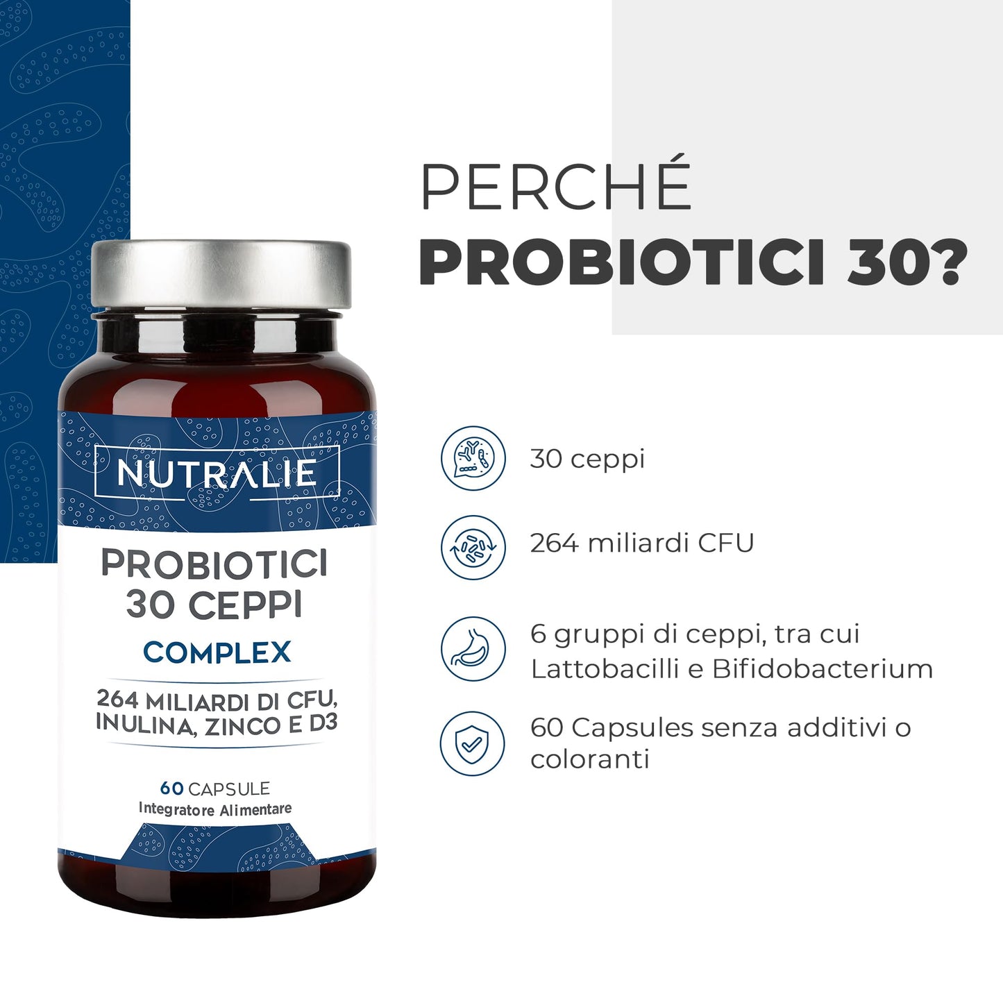 Vitamina E Pura - Tocoferolo Naturale Massimo Assorbimento - Antiossidante Pelle e Anti-aging - Vitamina E Tocoferolo + Tocotrienolo - Vitamina E Capsule per Viso | 60 Capsule Molli Nutralie